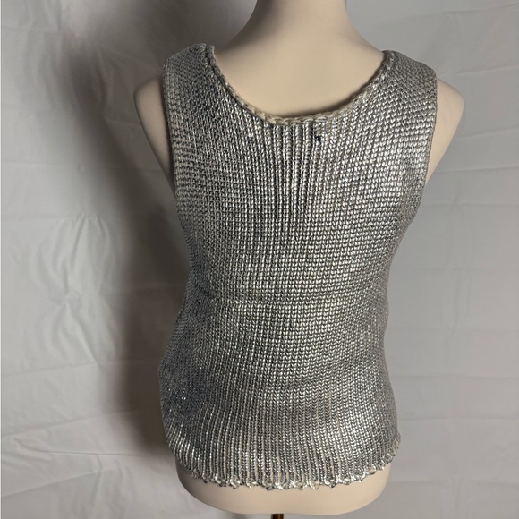 Deluc Silver Embellished Fitted Tank Top - Picture 5 of 11